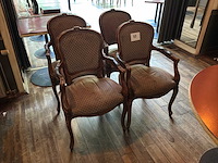 Louis xv fauteuil (4x) - afbeelding 1 van  6