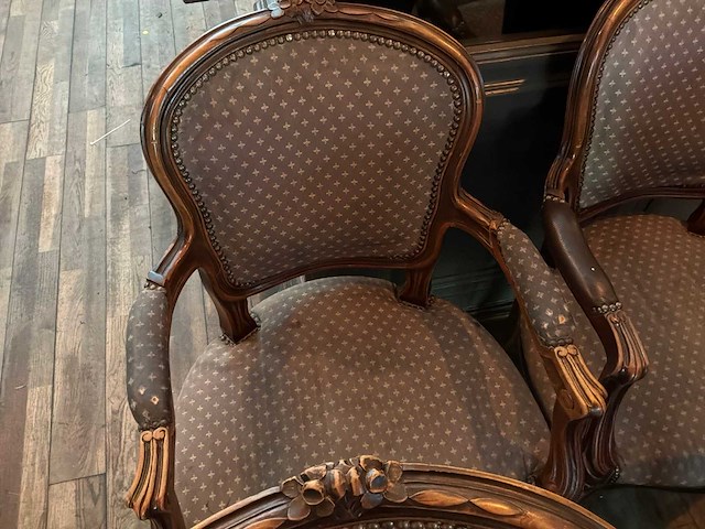 Louis xv fauteuil (4x) - afbeelding 5 van  6