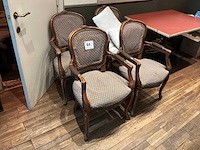 Louis xv fauteuil (4x) - afbeelding 1 van  4