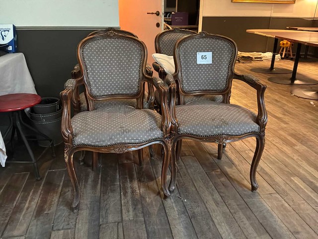 Louis xv fauteuil (4x) - afbeelding 1 van  3