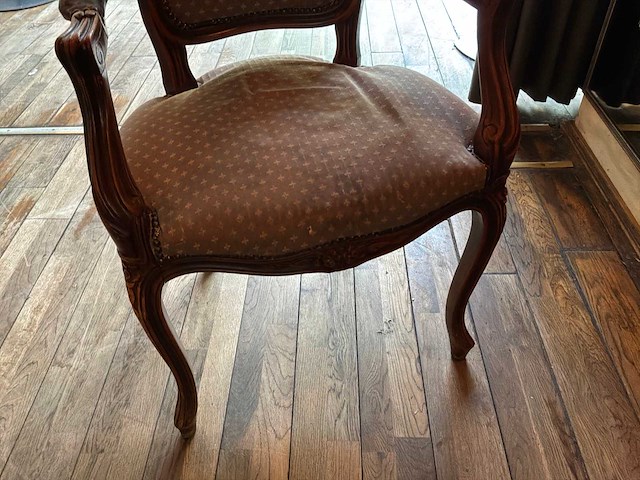 Louis xv fauteuil (4x) - afbeelding 4 van  6