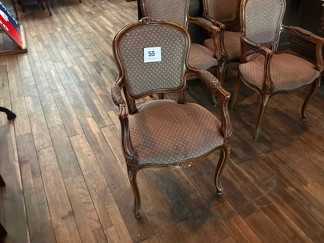 Louis xv fauteuil (4x) - afbeelding 2 van  7