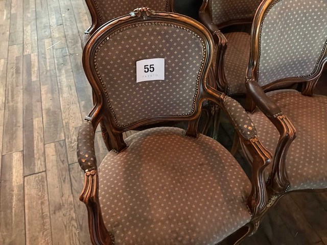 Louis xv fauteuil (4x) - afbeelding 5 van  7