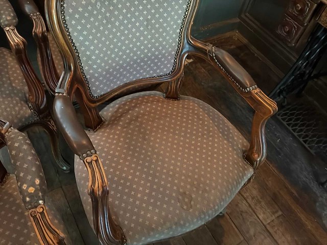 Louis xv fauteuil (4x) - afbeelding 7 van  7