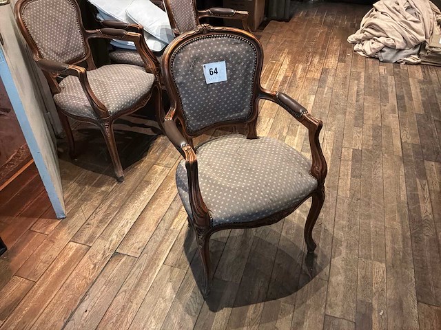 Louis xv fauteuil (4x) - afbeelding 2 van  5