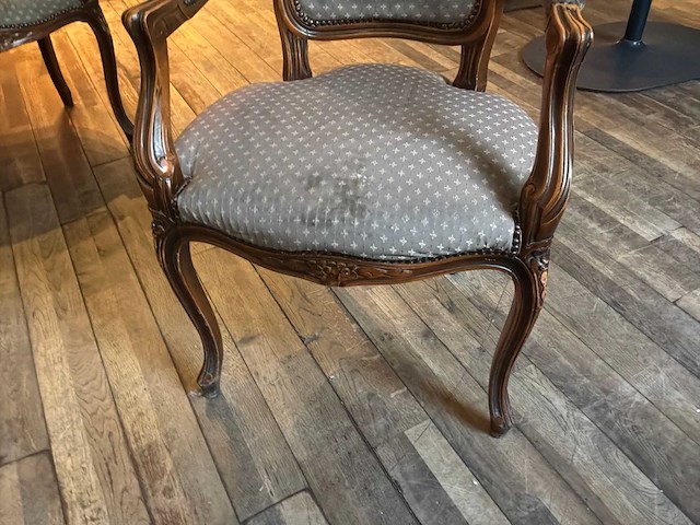 Louis xv fauteuil (4x) - afbeelding 4 van  5