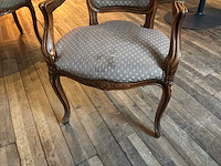 Louis xv fauteuil (4x) - afbeelding 4 van  5
