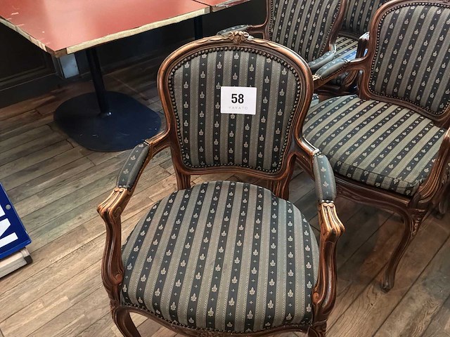 Louis xv fauteuil (5x) - afbeelding 5 van  5