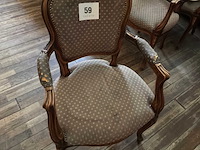 Louis xv fauteuil (6x) - afbeelding 4 van  4