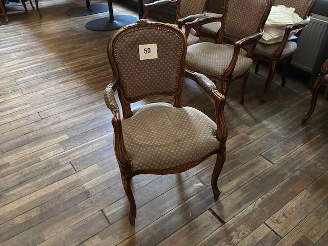 Louis xv fauteuil (6x) - afbeelding 1 van  5