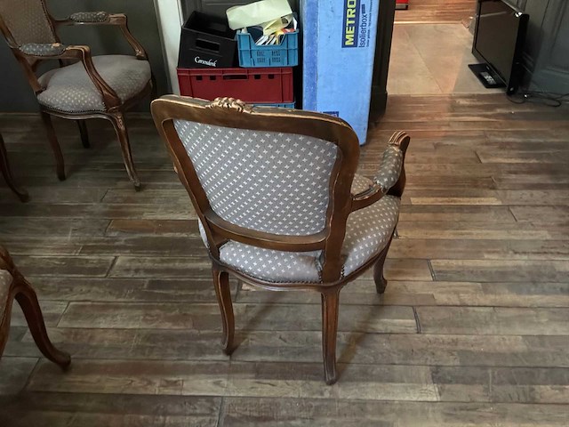 Louis xv fauteuil (6x) - afbeelding 2 van  5