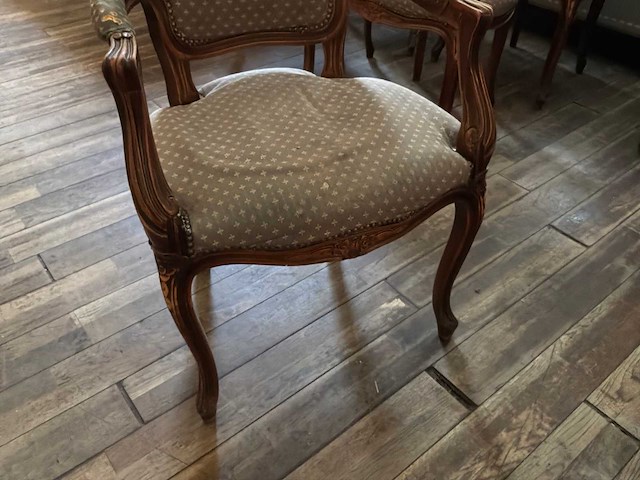 Louis xv fauteuil (6x) - afbeelding 3 van  5