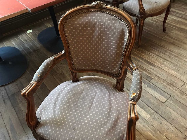 Louis xv fauteuil (6x) - afbeelding 5 van  5