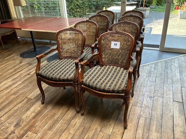 Louis xv fauteuil (8x) - afbeelding 1 van  4