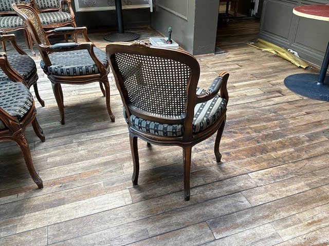 Louis xv fauteuil (8x) - afbeelding 3 van  7