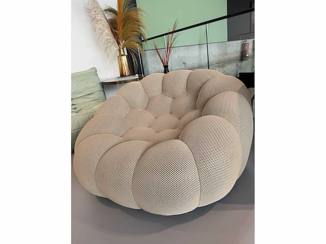 Lounge zetel beige (1x) - afbeelding 2 van  5