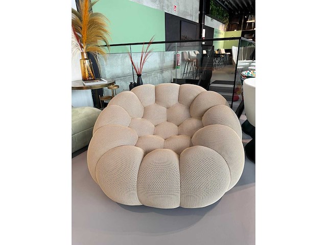 Lounge zetel beige (1x) - afbeelding 1 van  3