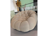 Lounge zetel beige (1x) - afbeelding 2 van  3