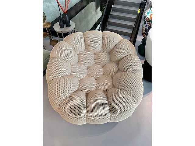 Lounge zetel beige (1x) - afbeelding 1 van  2