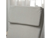 Loungefauteuil met voetensteun, linnen look bekleding - afbeelding 4 van  6