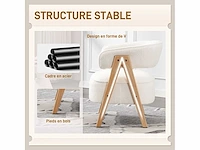Loungefauteuil van badstof, wit - afbeelding 5 van  6