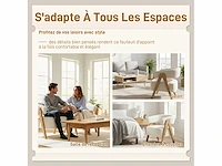 Loungefauteuil van badstof, wit - afbeelding 6 van  6