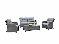 Loungeset - gepoedercoat aluminium frame - vonato - 0 - toscano - afbeelding 2 van  3
