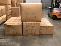 Loungeset 10-delig lichtbruin wicker / grijze kussens - afbeelding 2 van  2