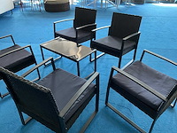 Loungeset alu set 5 persoons + tafel - afbeelding 2 van  3