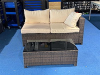Loungeset bank met tafel nieuw - afbeelding 1 van  4