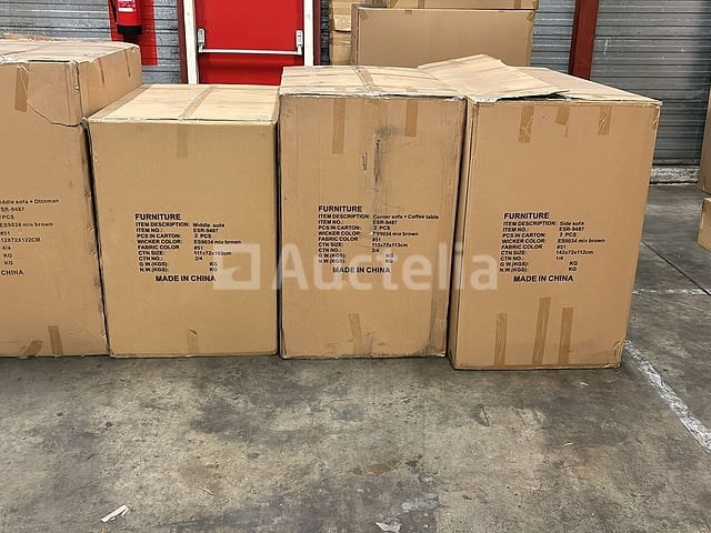 Loungeset garda | 8-delig | wicker | donkerbruin + grijs - afbeelding 1 van  2