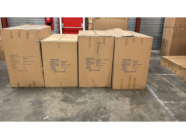 Loungeset garda | 8-delig | wicker | donkerbruin + grijs - afbeelding 2 van  2