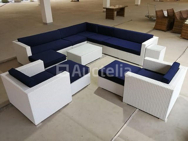 Loungeset havana | 12-delig | wicker | wit - afbeelding 2 van  2