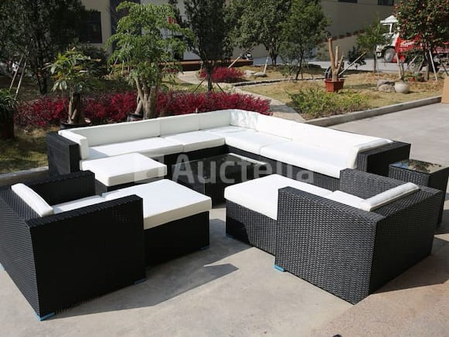 Loungeset havana | 12-delig | wicker | zwart - afbeelding 2 van  3