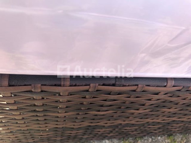 Loungeset virginia | 8-delig | met parasol | bruin - afbeelding 1 van  3