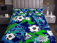 Loussiesd hippie graffiti dekbedovertrek (220 x 240 cm) - afbeelding 1 van  2