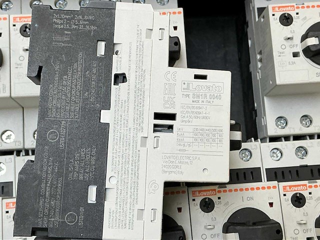 Lovato sm1r 0040 motorbeveiligingsschakelaars (47x) - afbeelding 5 van  7