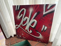 Love table street art graffiti kunstwerk - afbeelding 3 van  3