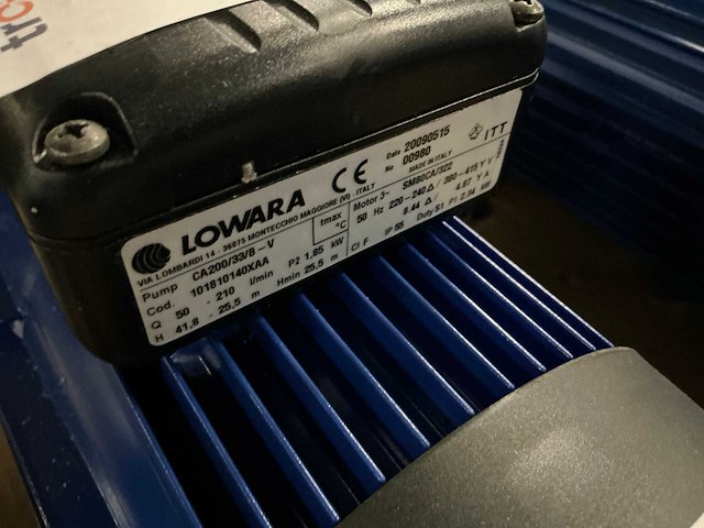 Lowara ca200/33/b-v rvs centrifugaalpomp - afbeelding 4 van  4
