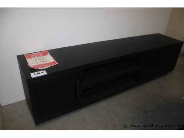 Lowboard pavie castle black - afbeelding 1 van  3