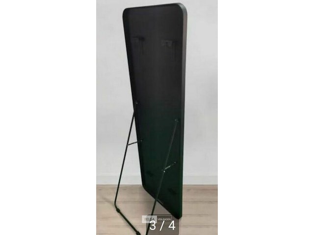 Loxa passpiegel zwart - 45x150 cm - afbeelding 2 van  5