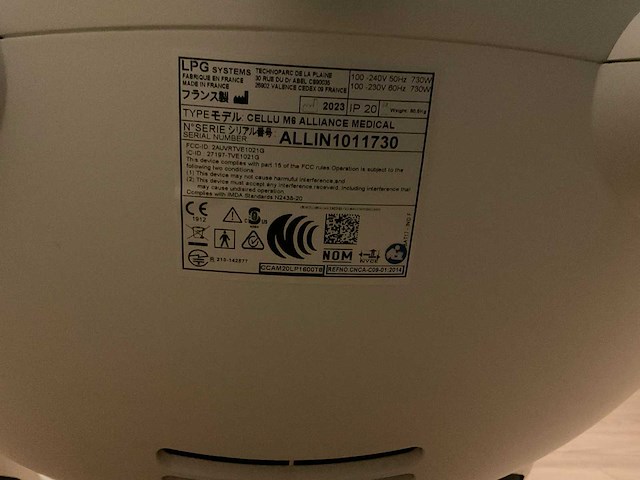 Lpg cellu m6 alliance lichaamsbehandelingstoestel - afbeelding 2 van  3