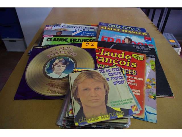 Lp's en singles claude françois - afbeelding 1 van  2