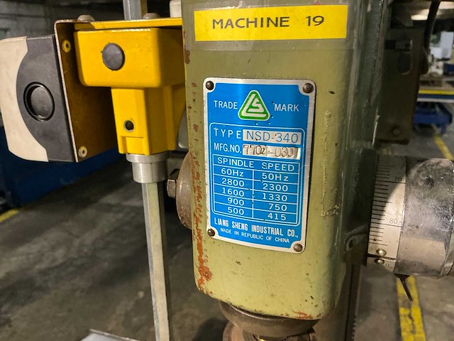 Ls nsd-340 tafelkolomboormachine - afbeelding 5 van  6