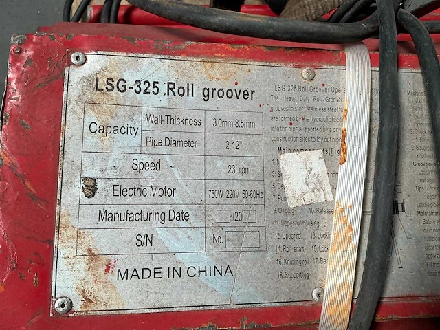 Lsg-325 rolgroef machine - afbeelding 2 van  10