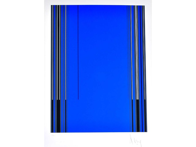 Luc peire - geometrisch abstract - zeefdruk - 1/130 - afbeelding 1 van  8