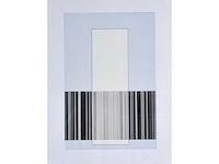 Luc peire - opstijgende leegte - zeefdruk - ingelijst - afbeelding 1 van  4