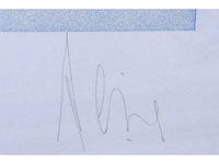 Luc peire - opstijgende leegte - zeefdruk - ingelijst - afbeelding 2 van  4