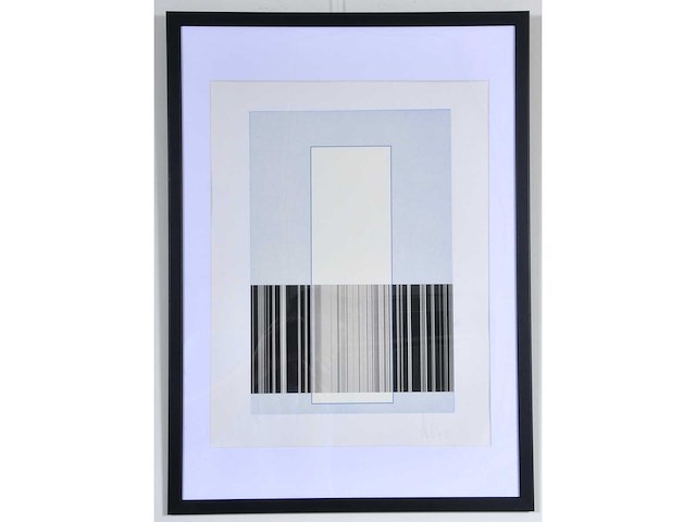 Luc peire - opstijgende leegte - zeefdruk - ingelijst - afbeelding 4 van  4