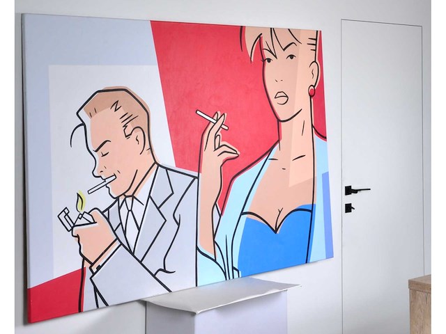 Luc verschuuren - pas de feu - acryl op doek - 120x180 cm - afbeelding 8 van  13